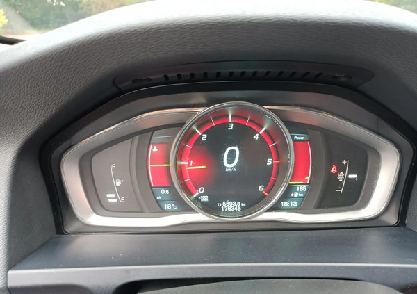 Volvo V60 cena 43777 przebieg: 178000, rok produkcji 2014 z Rydzyna małe 232